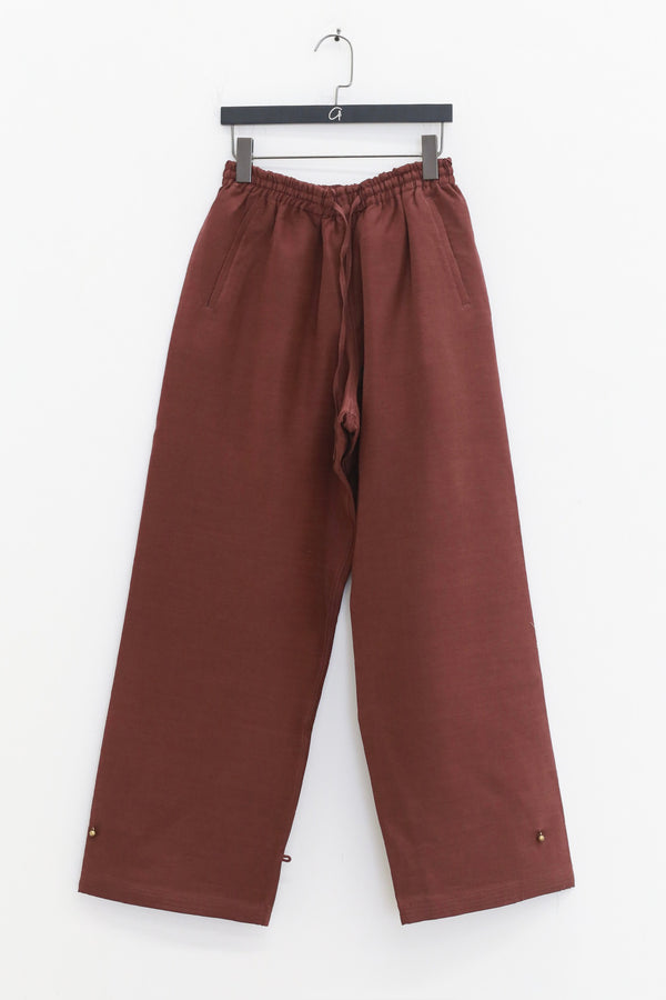 SAMUEL GUI YANG 25 autumn and winter trousers SGY-AW25BTR08-1-1-MERLOT